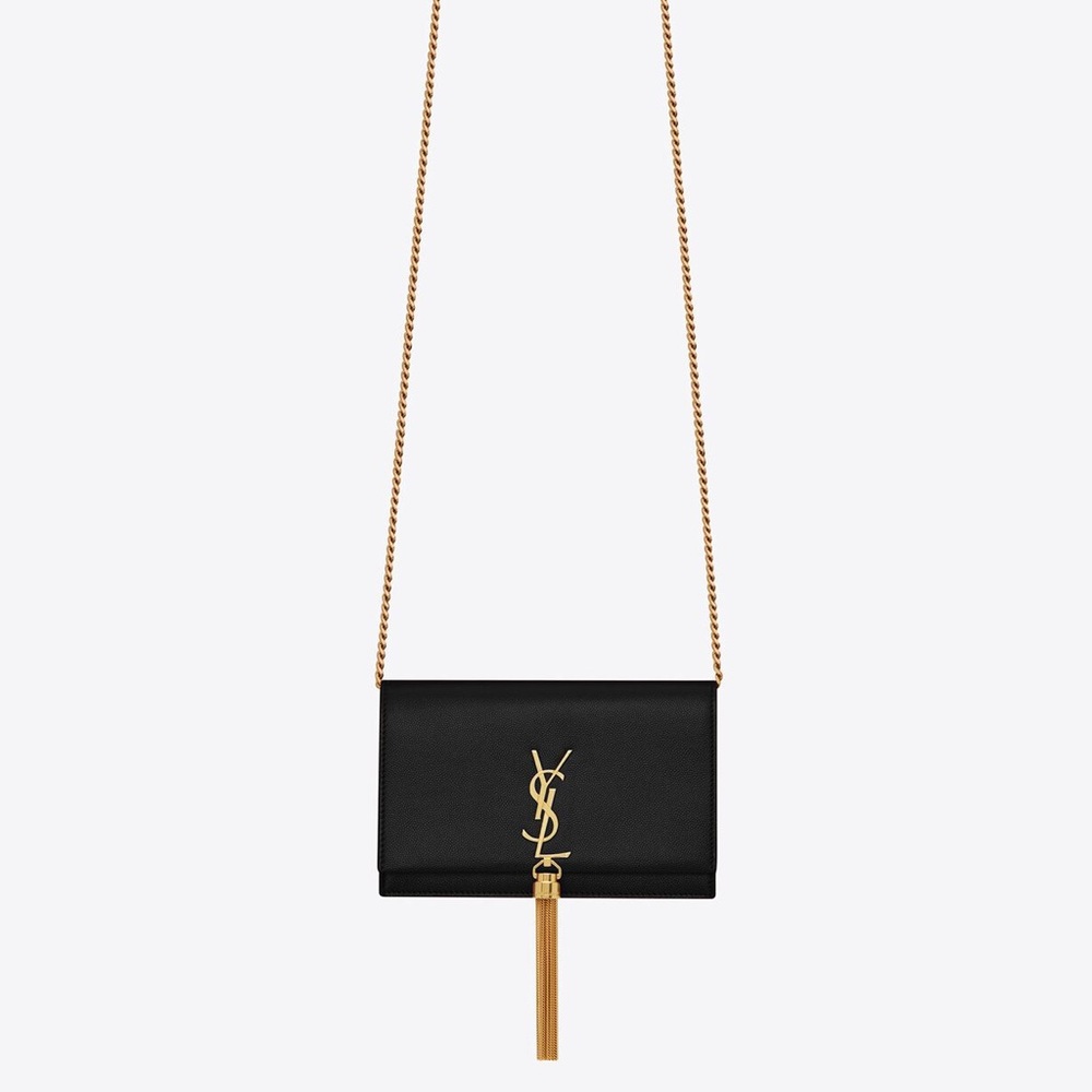 SAINT LAURENT MONOGRAM KATE CHAIN WALLET WITH TASSEL IN SMOOTH CALFSKIN - Picture 13 of 13
